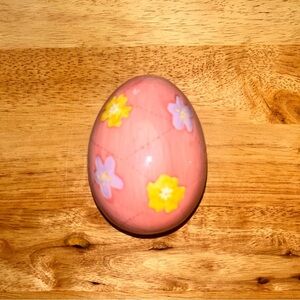 Easter Egg Candle with Floral Design